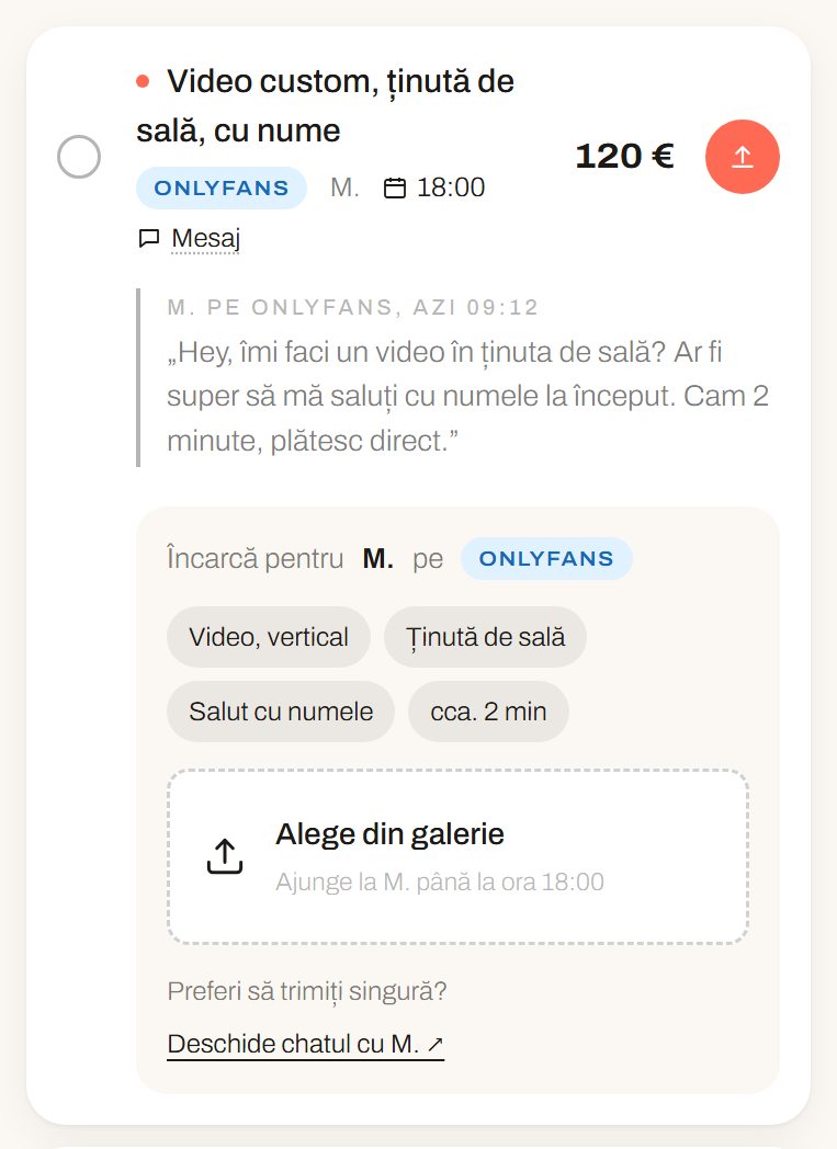 Mesajul original atașat: Creoday