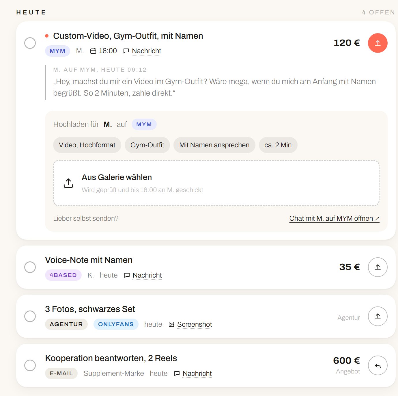 Eine Liste für alles: Creoday